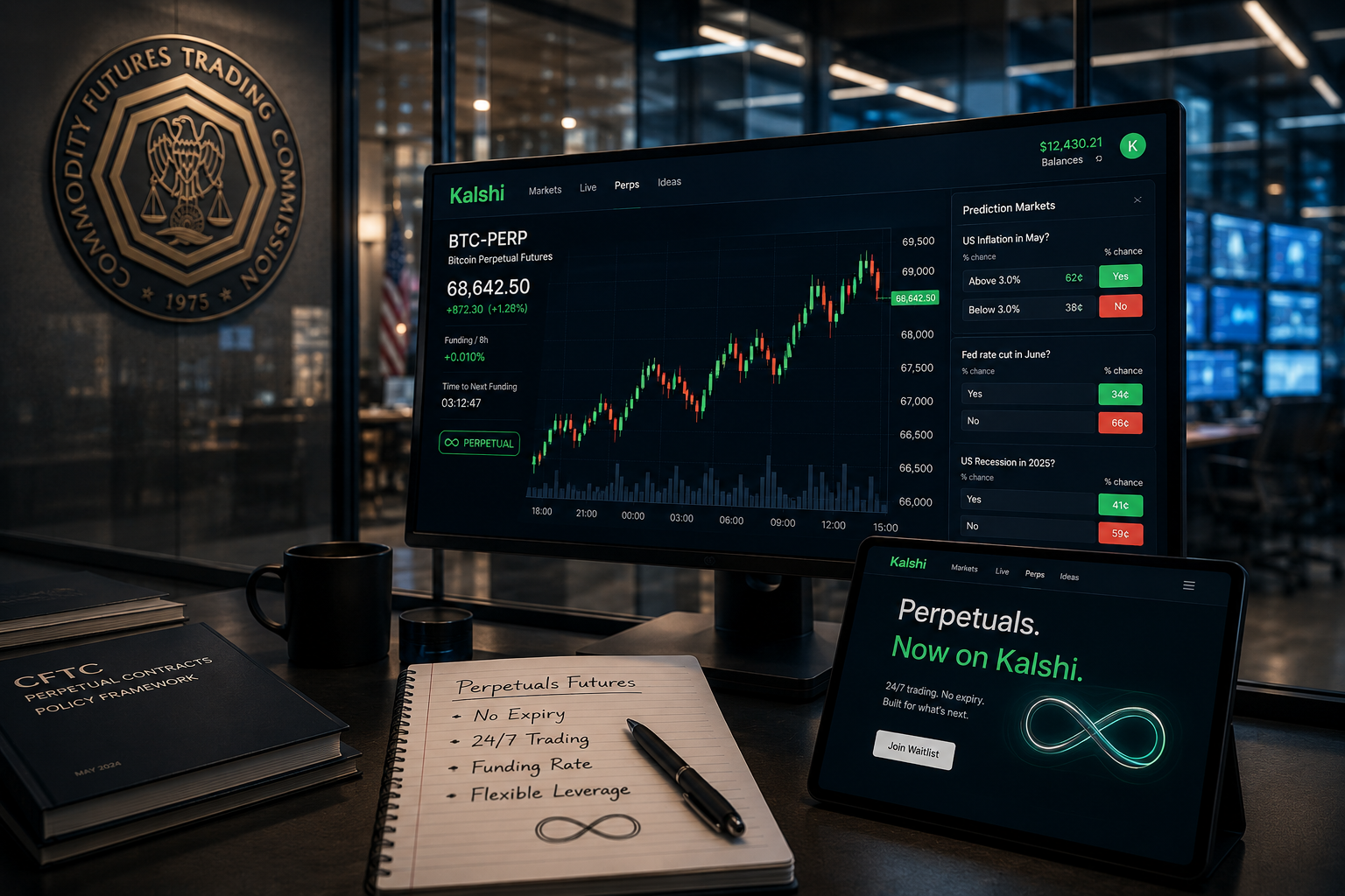 Bitcoin futures live on kalshi