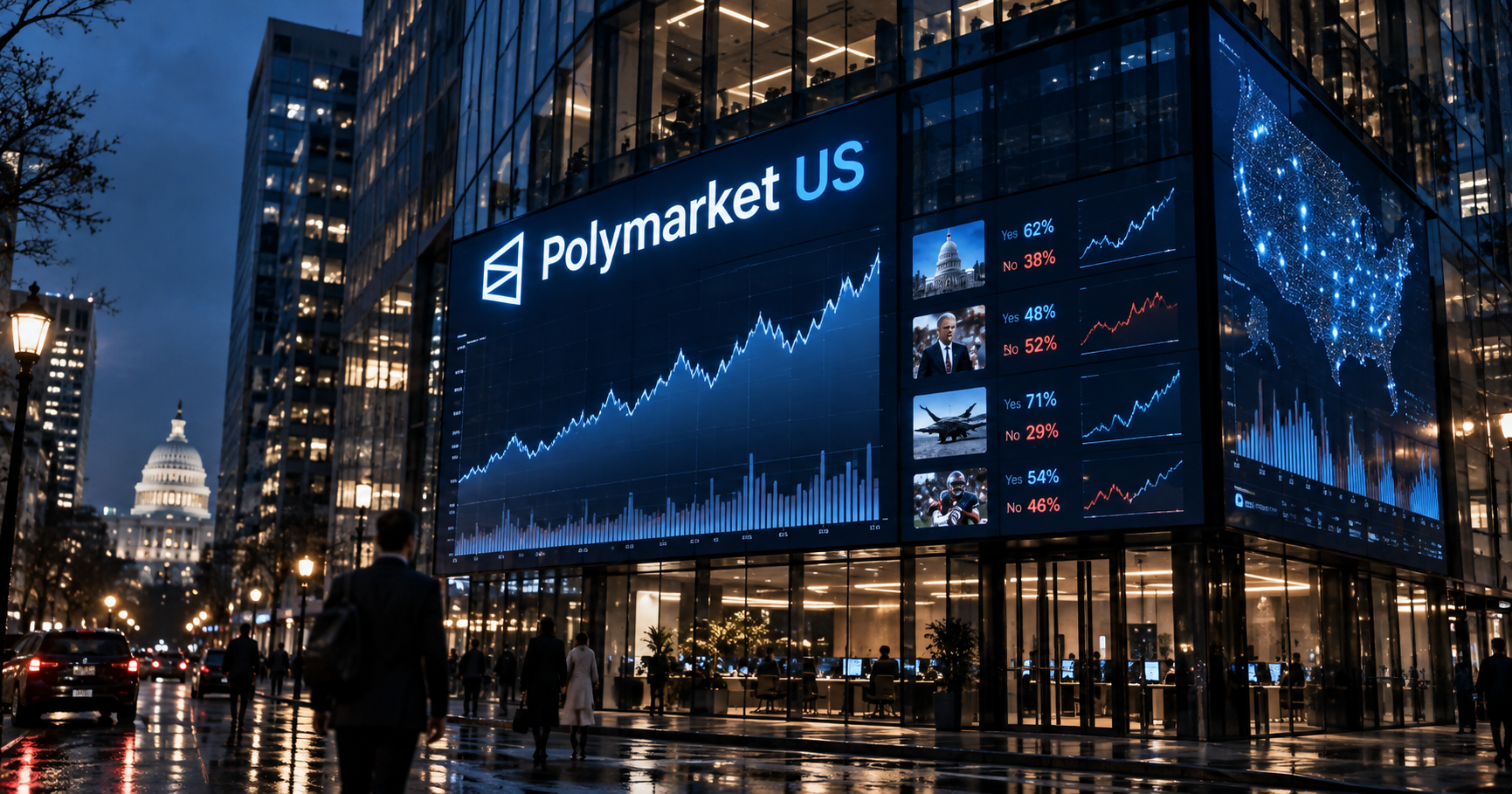 Polymarket US sees more growth than Kalshi this week