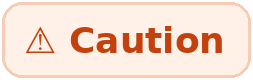 Caution badge